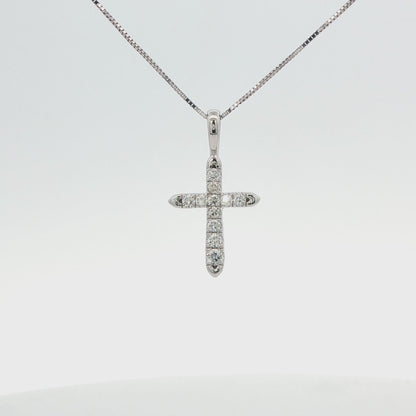 Diamond Cross Pendant Necklace