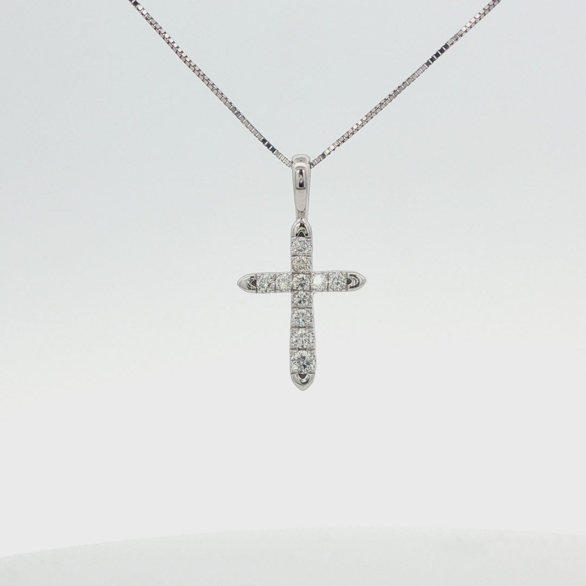 Diamond Cross Pendant Necklace