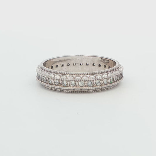 Diamond Channel-Set Eternity Band