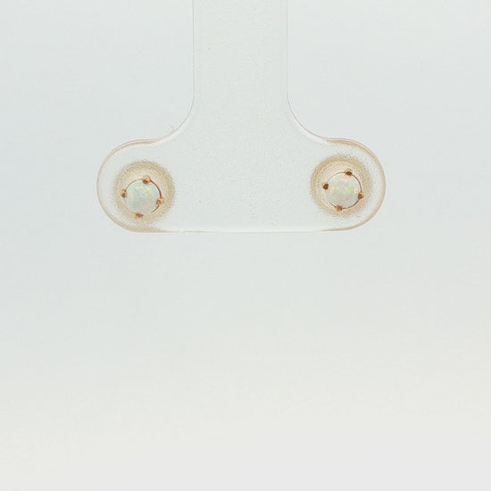 Lab Opal Stud Earrings
