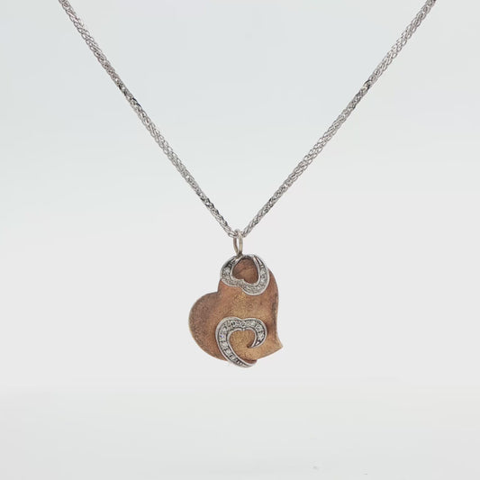 Diamond Heart Pendant Necklace