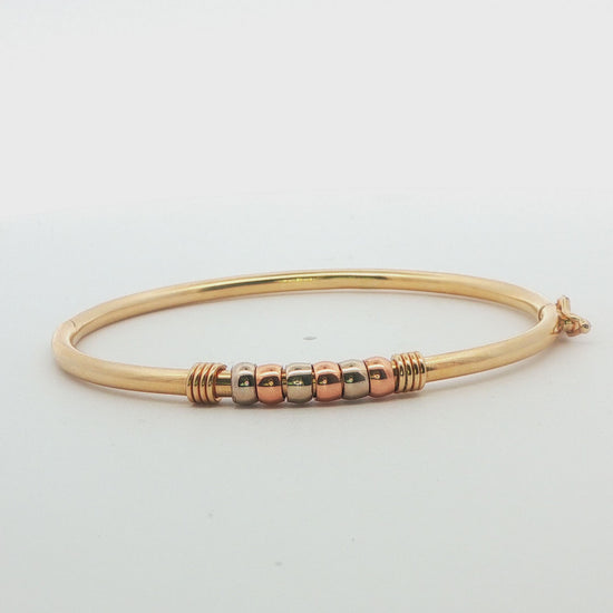 Children's Tricolor Beaded Bangle