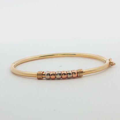 Children's Tricolor Beaded Bangle