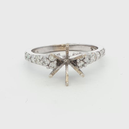 Diamond Solitaire Semi-Mount Ring