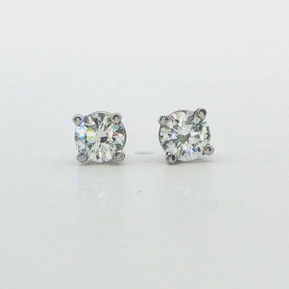 14K WG DIAMOND STUDS .50CTTW G COLOR SI1 CLARITY 1