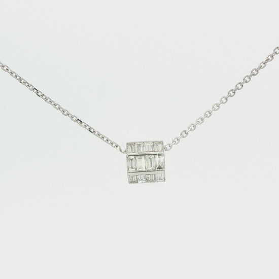 Diamond Baguette Rolling Pendant