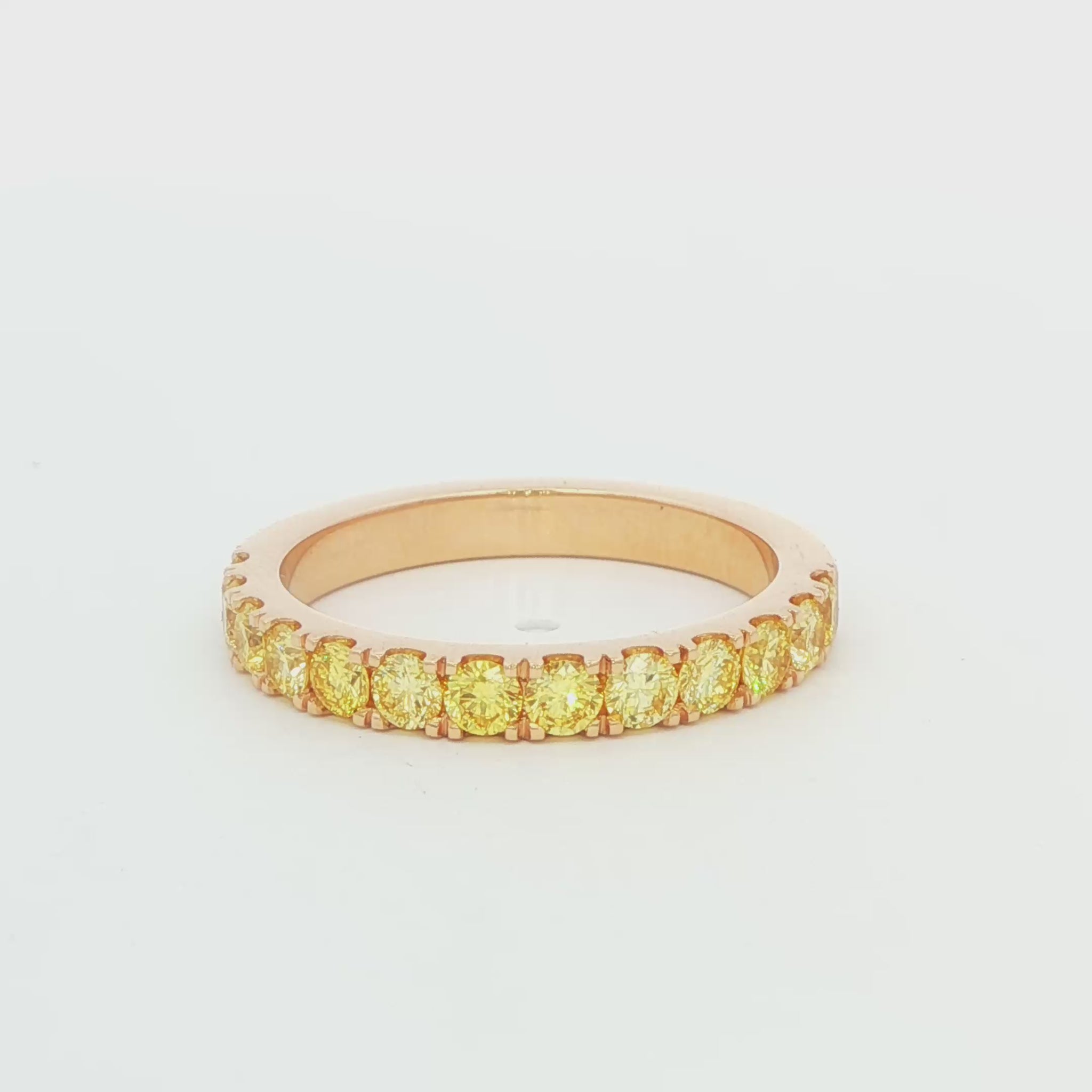 14K Yellow Gold Lab-Grown Diamond Band