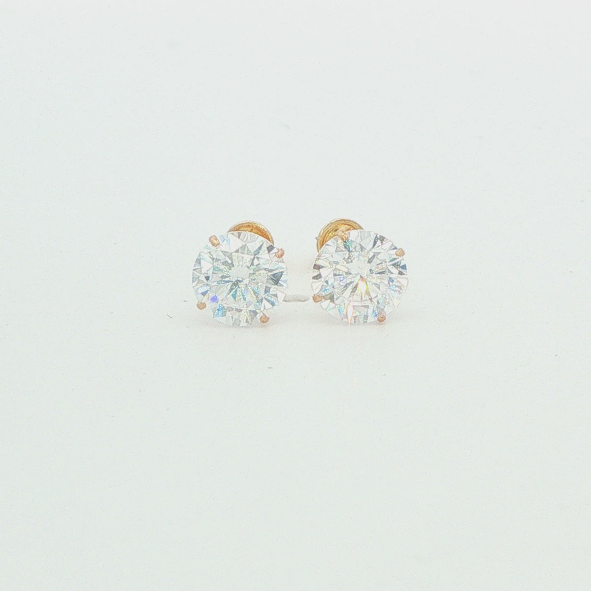 5mm Clear CZ Stud Earrings