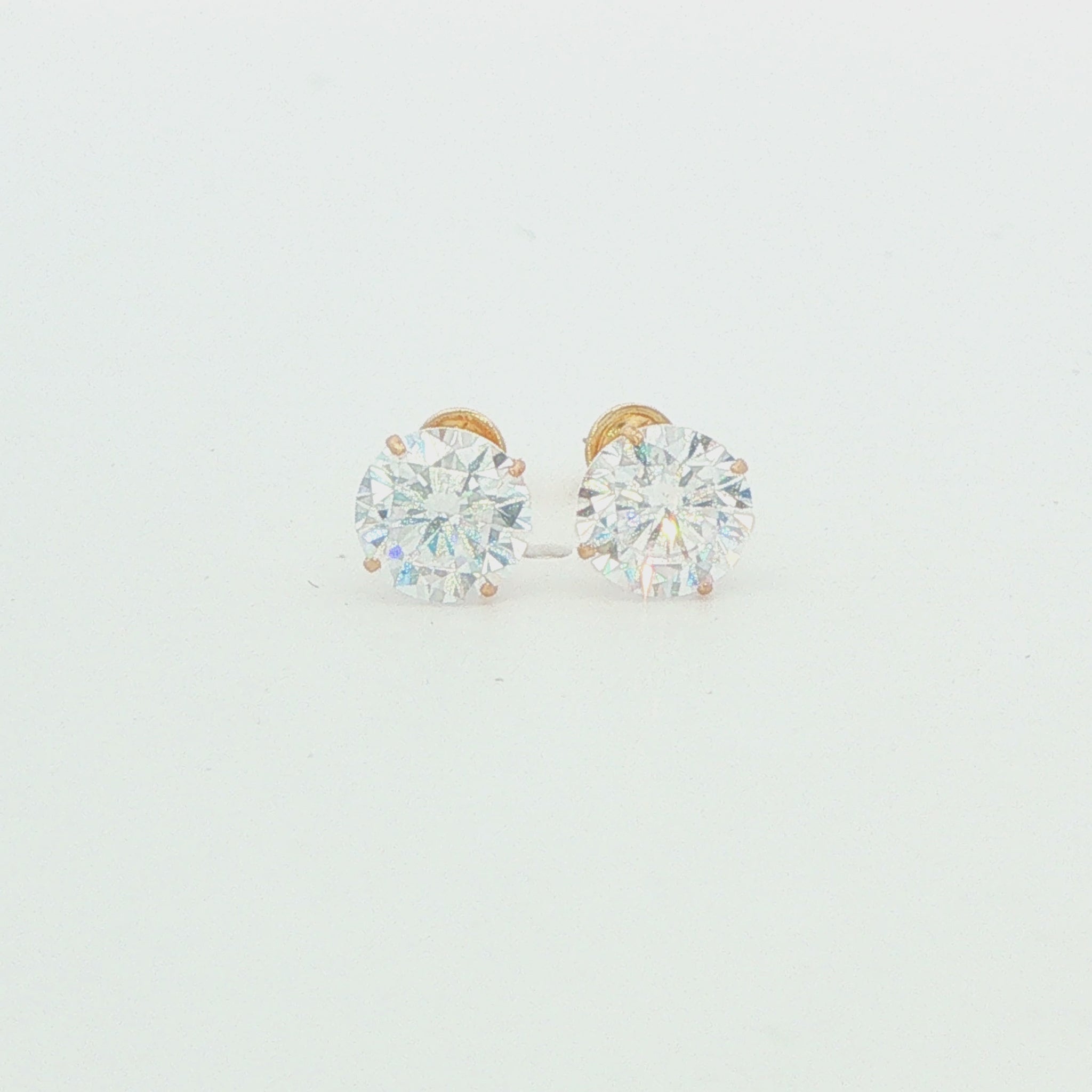 5mm Clear CZ Stud Earrings