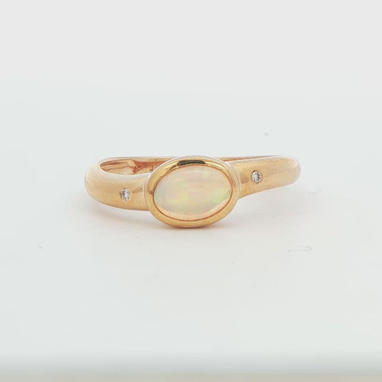 Opal Halo Ring