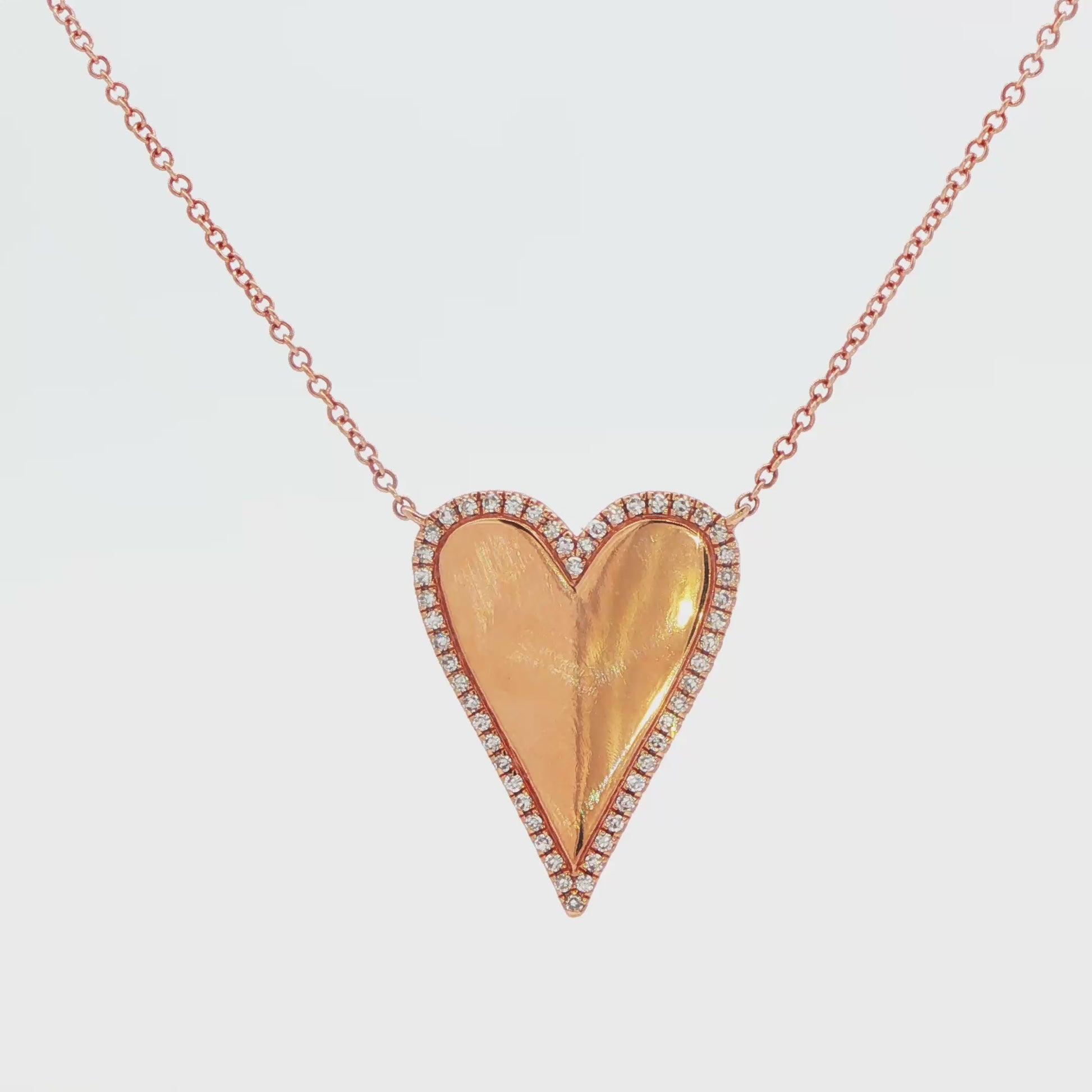 Diamond Heart Pendant Necklace