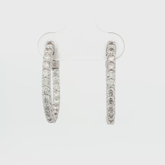 2CTTW Diamond Inside-Out Hoop Earrings