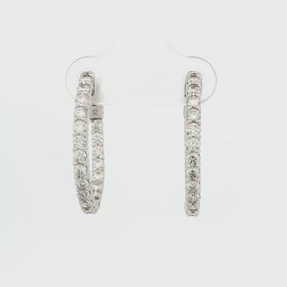 2CTTW Diamond Inside-Out Hoop Earrings