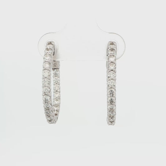2CTTW Diamond Inside-Out Hoop Earrings