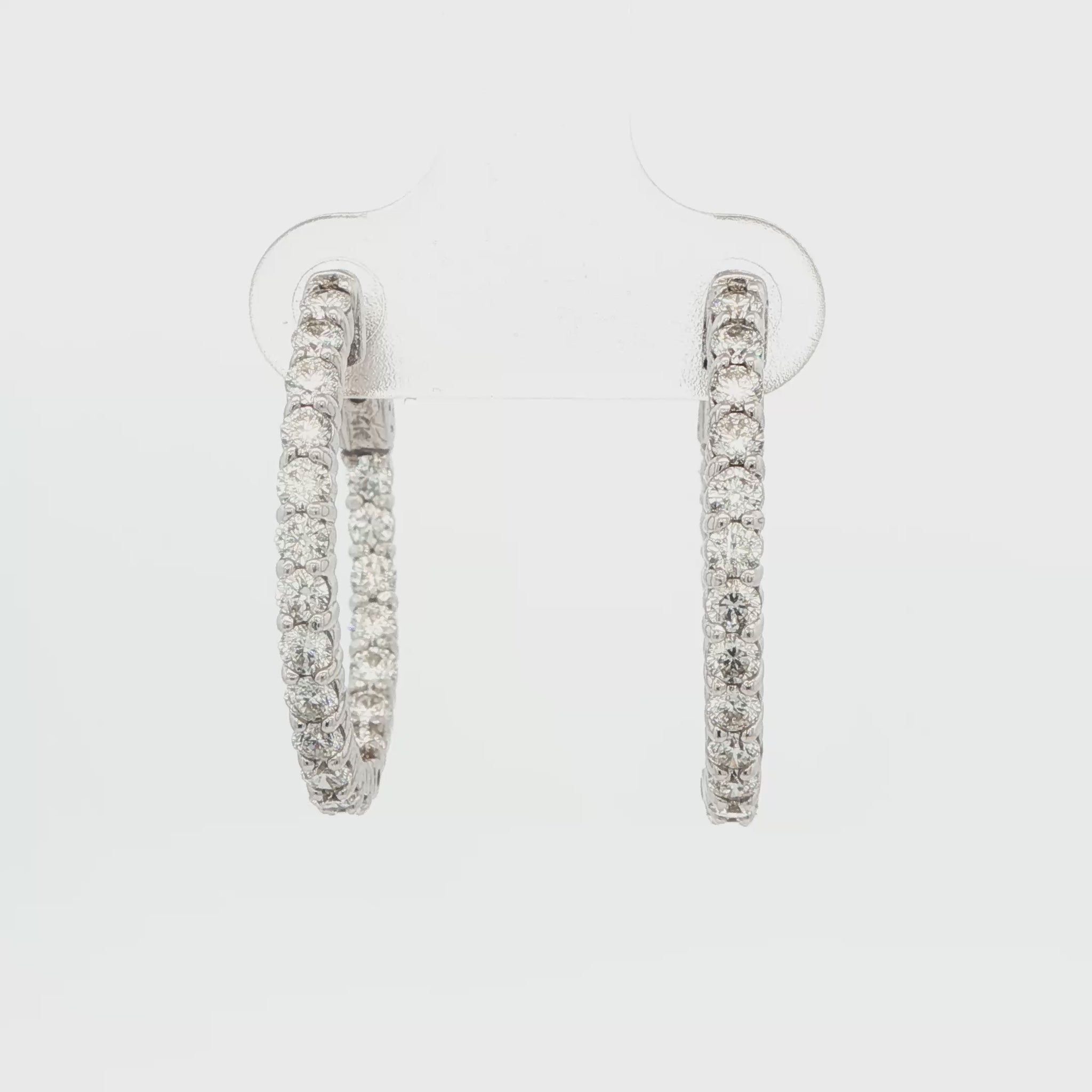 2CTTW Diamond Inside-Out Hoop Earrings
