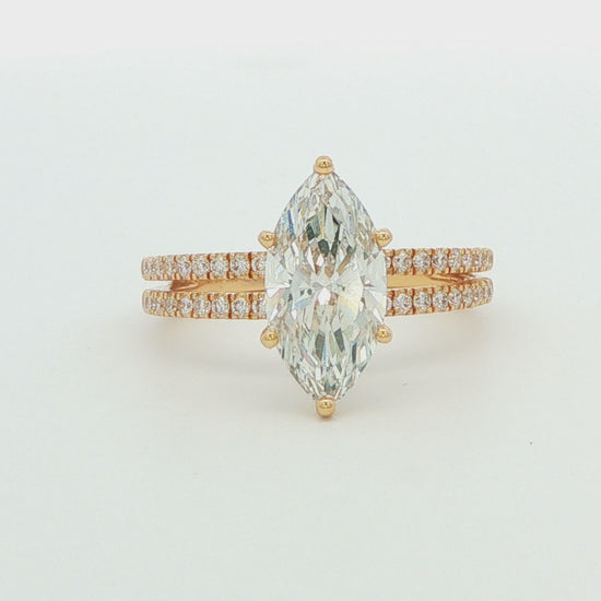 Marquise Lab-Grown Diamond Engagement Ring
