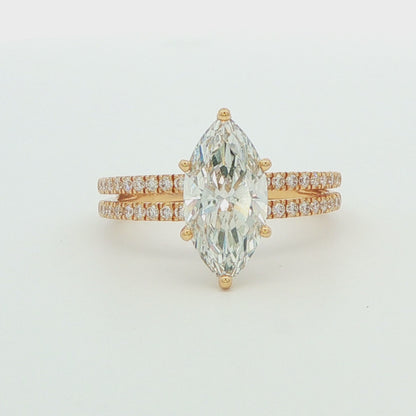 Marquise Lab-Grown Diamond Engagement Ring