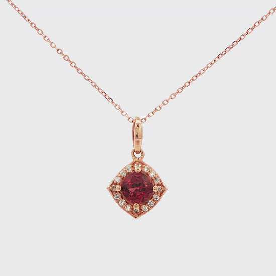 Cushion-Cut Diamond and Gemstone Necklace