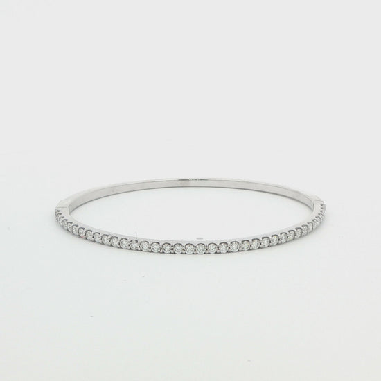 14K WG 1.90CTTW DIA BANGLE BRACELET