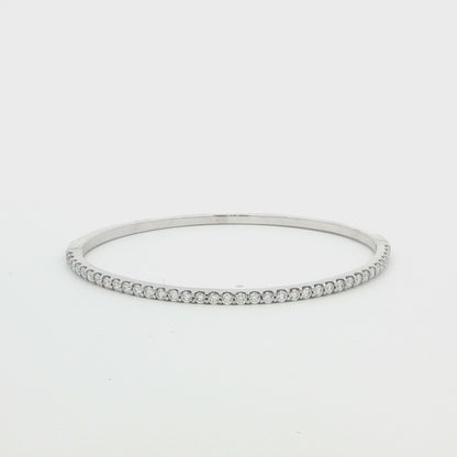 14K WG 1.90CTTW DIA BANGLE BRACELET