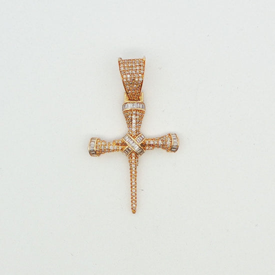 10K .82 CTTW NAIL DIA CROSS