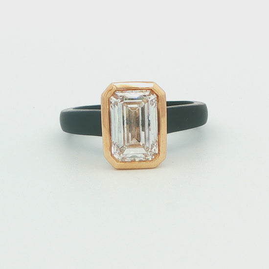 Emerald-Cut Solitaire Engagement Ring