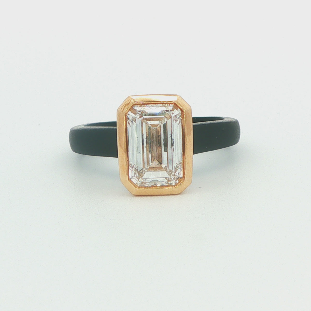 Emerald-Cut Solitaire Engagement Ring