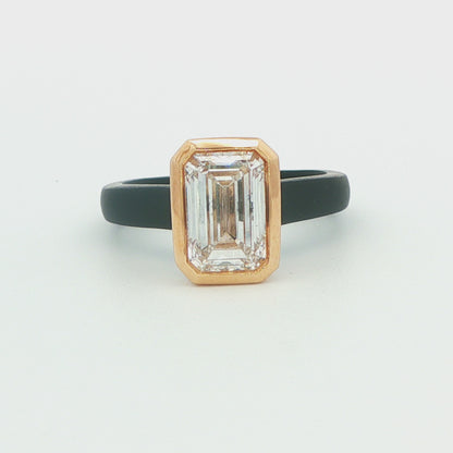Emerald-Cut Solitaire Engagement Ring