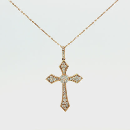 0.36 CT TW. Diamond Cross Pendant