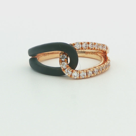 1/3 CT TW. Lab-Grown Diamond Interlocking Fashion Ring