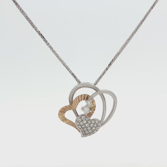 Heart Diamond Pendant Necklace