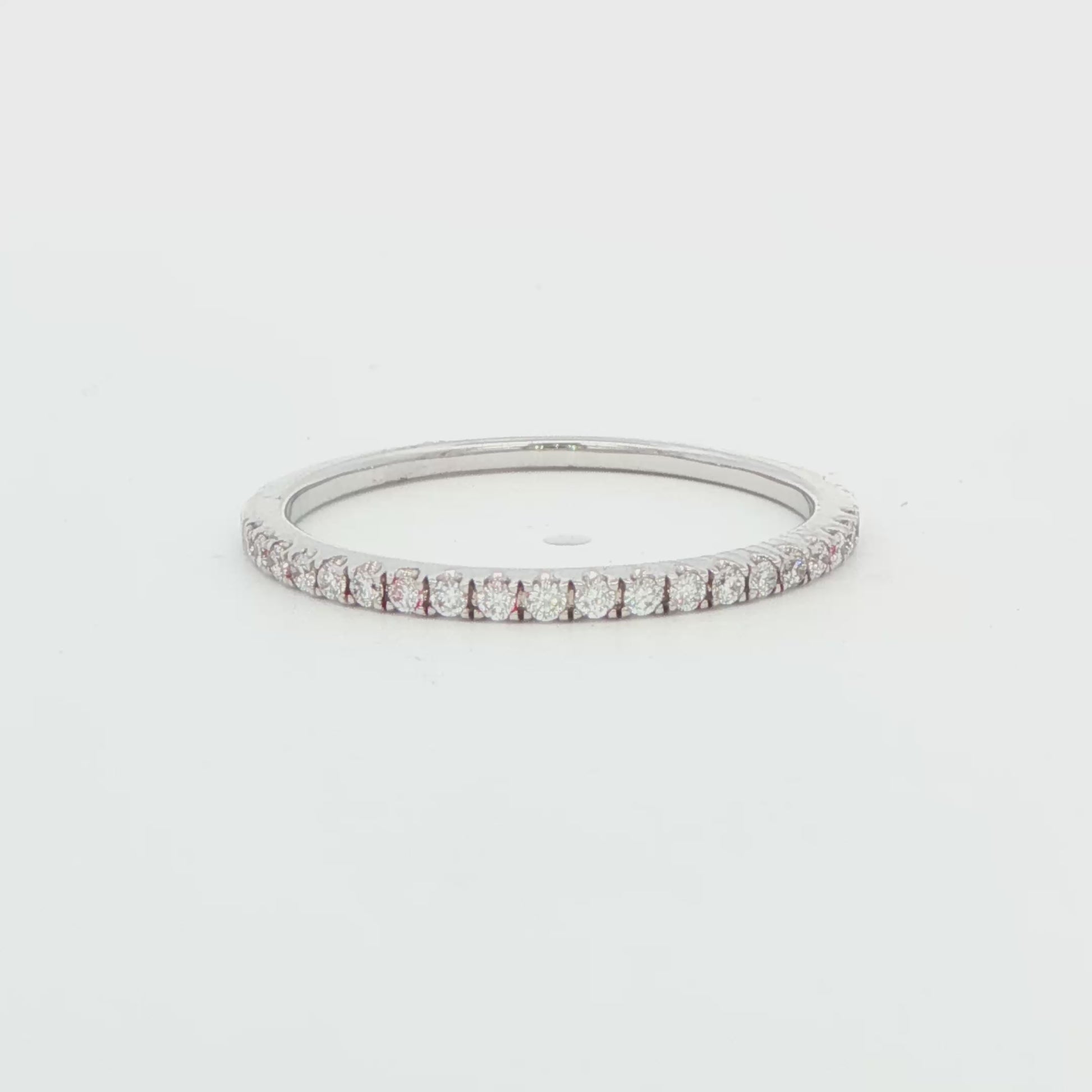 Micro-Pavé Diamond Wedding Band