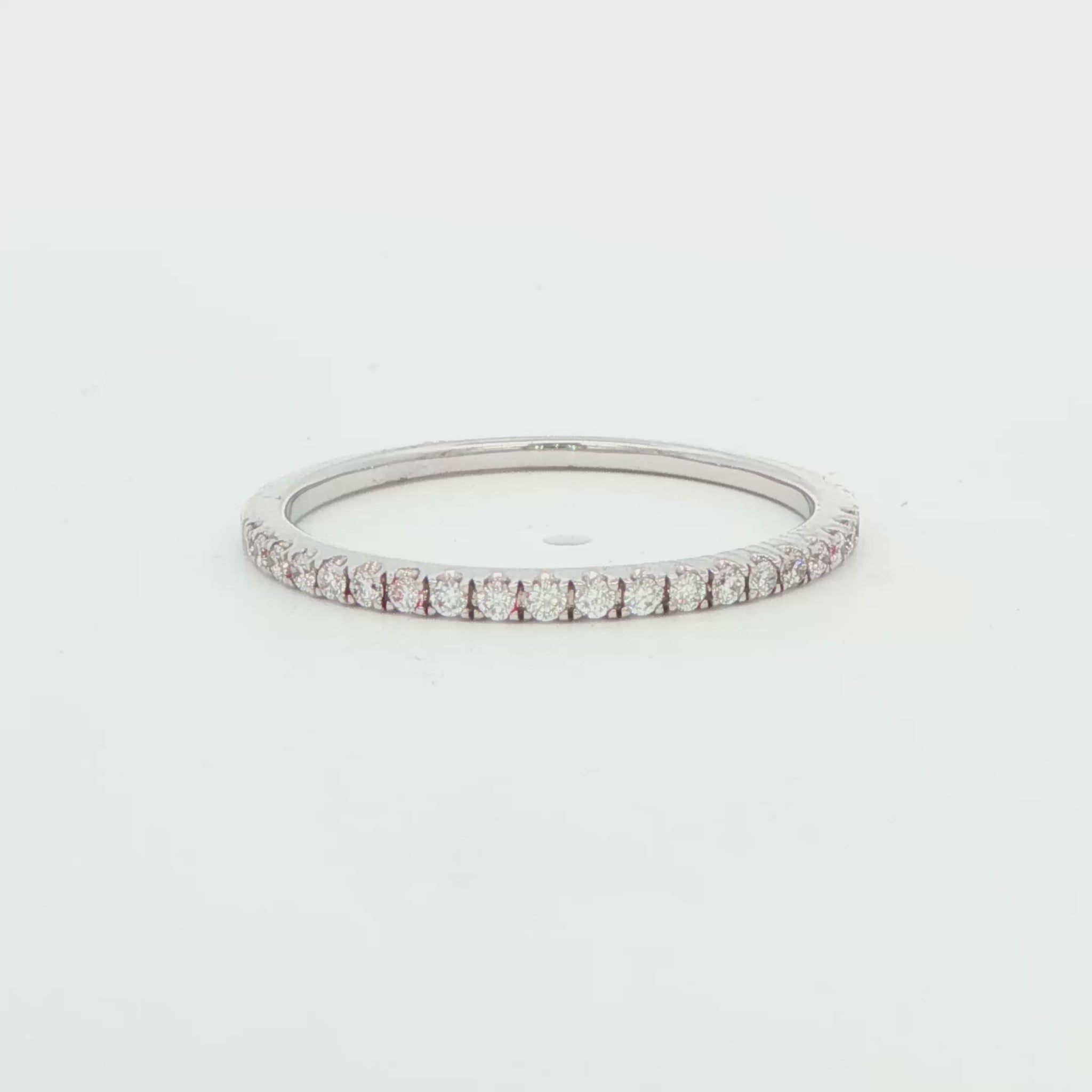 Micro-Pavé Diamond Wedding Band