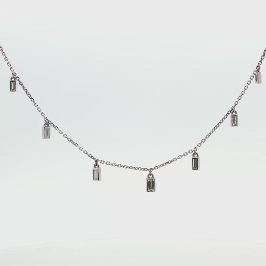 Baguette Diamond Necklace