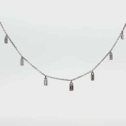 Baguette Diamond Necklace