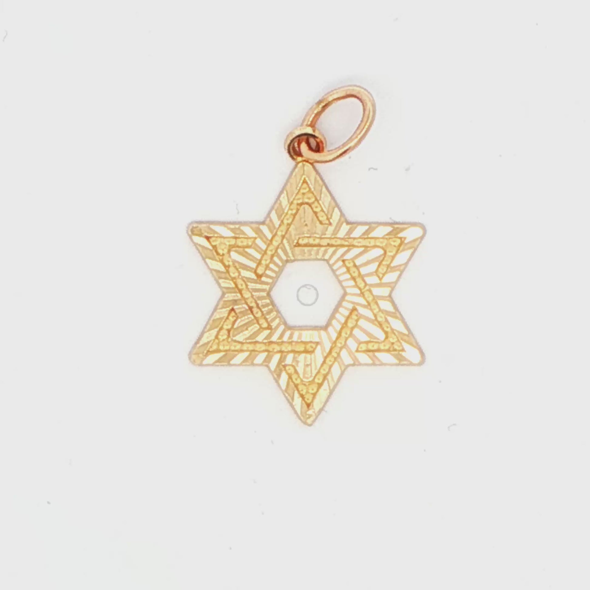14K YG JEWISH START PNDT AT 1.7G