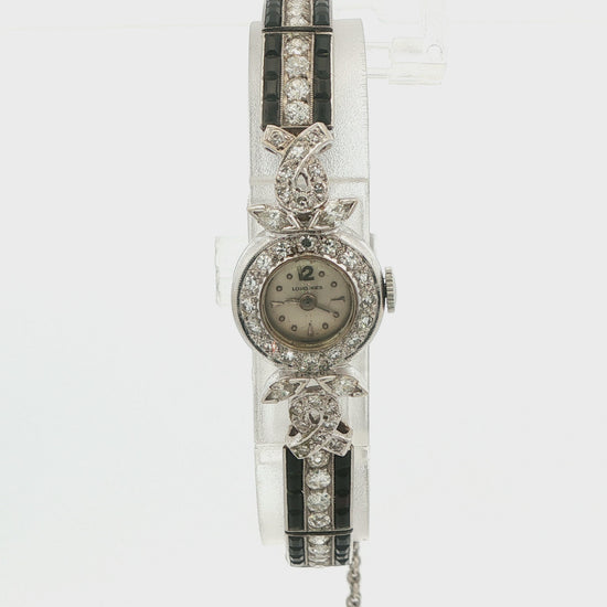 Blue Sapphire and Diamond Estate Watch