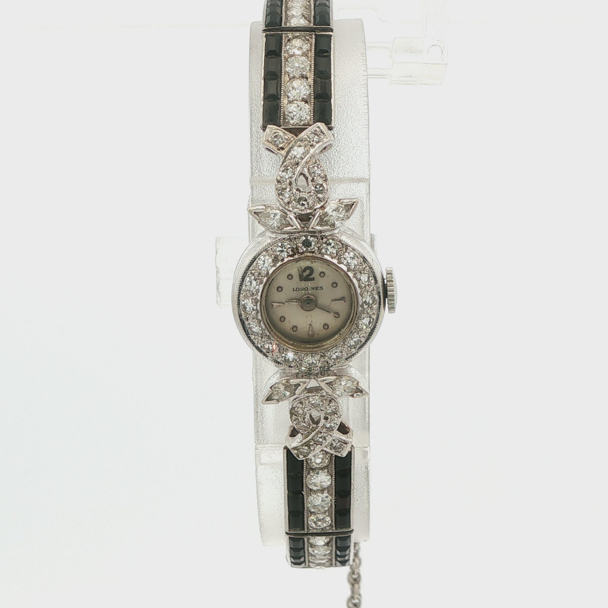 Blue Sapphire and Diamond Estate Watch