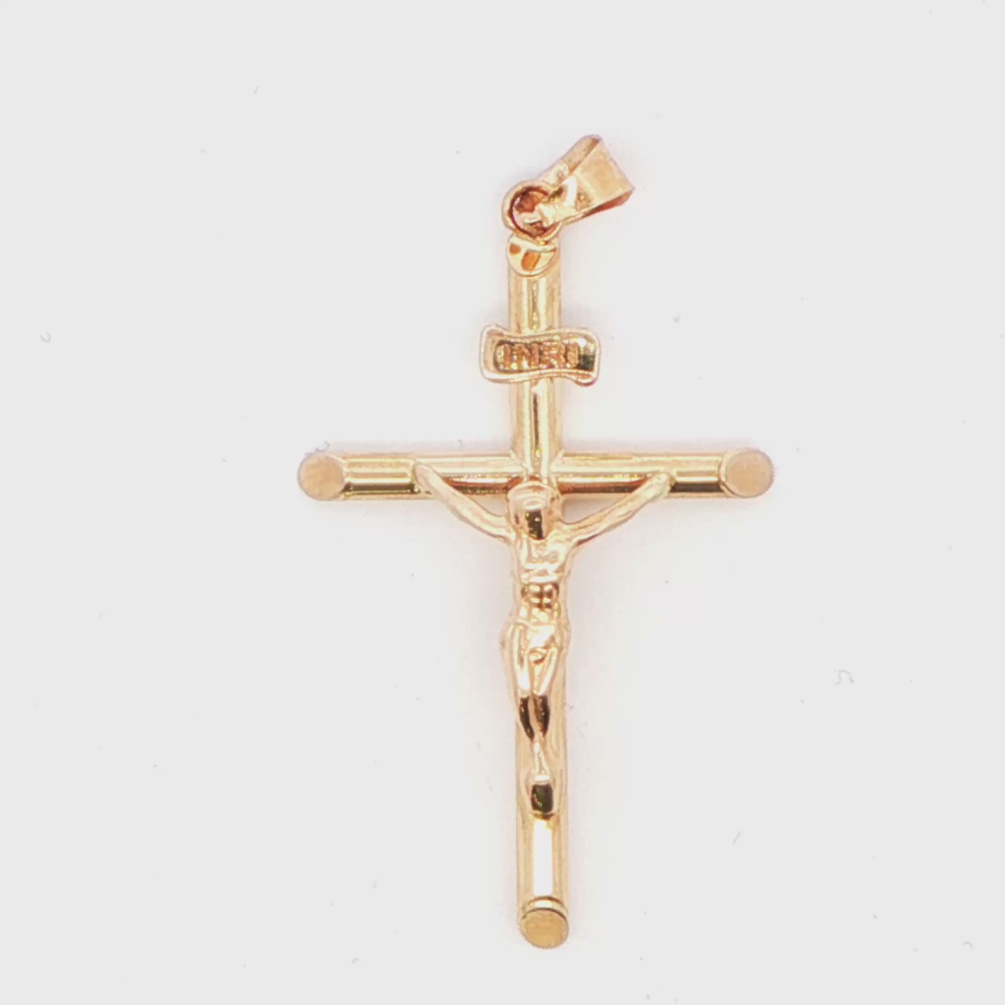 14K YG LARGE CRUCIFIX 1.8 G