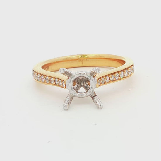 Diamond Semi-Mount Engagement Ring