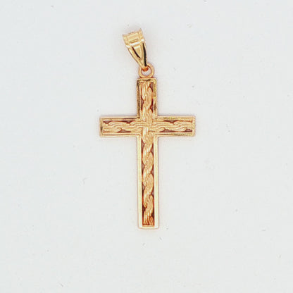 Rope Design Cross Pendant