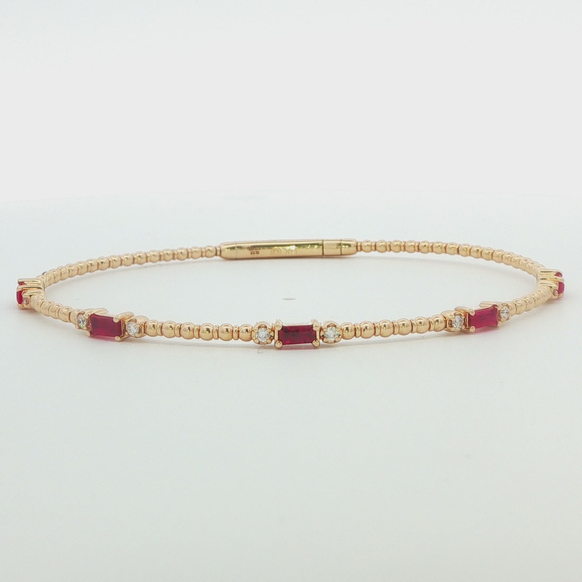 Ruby and Diamond Yellow Gold Bracelet