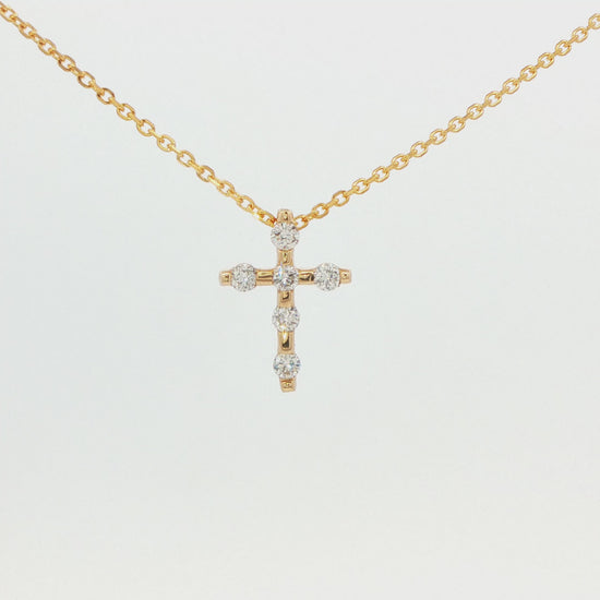 Diamond Cross Pendant Necklace