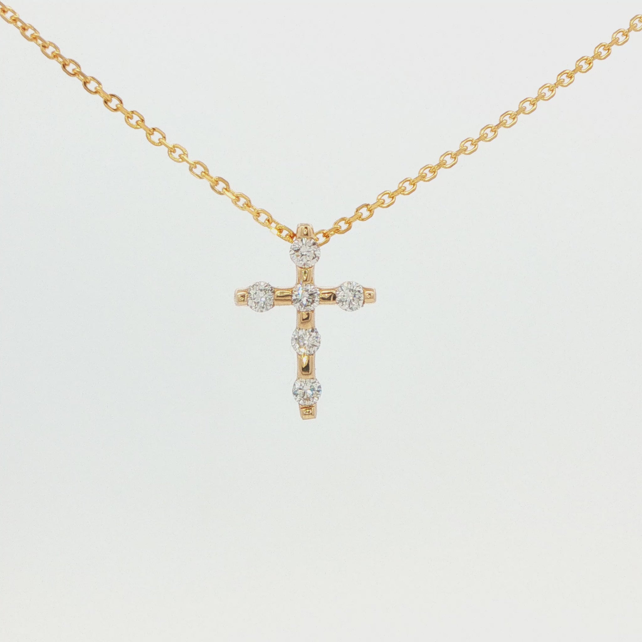 Diamond Cross Pendant Necklace