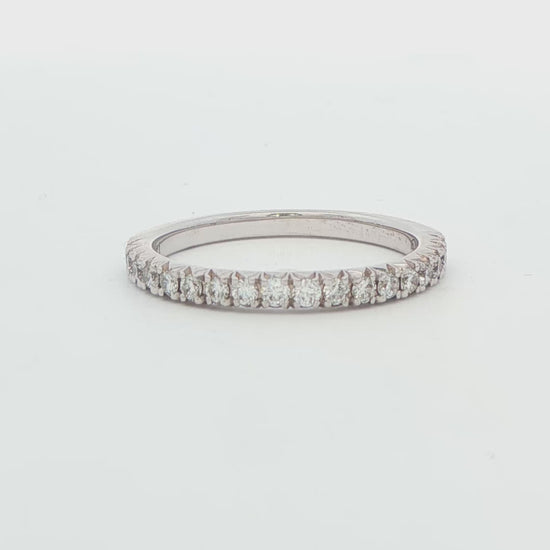14K WG BAND 8RD .72 CTTW.