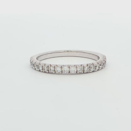 14K WG BAND 8RD .72 CTTW.