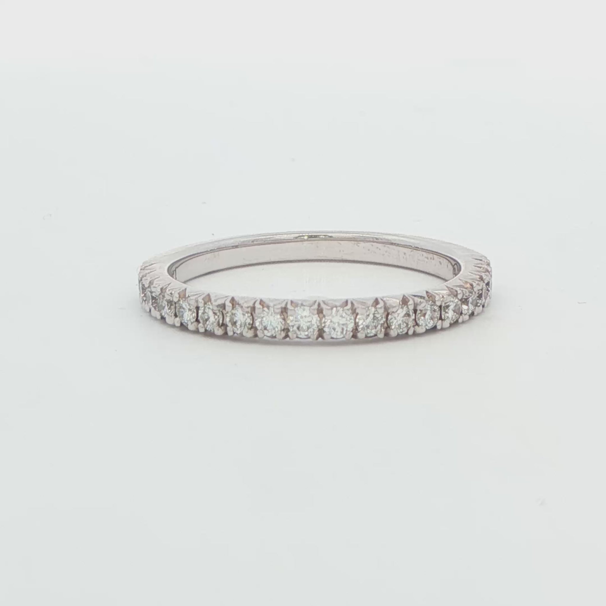 14K WG BAND 8RD .72 CTTW.