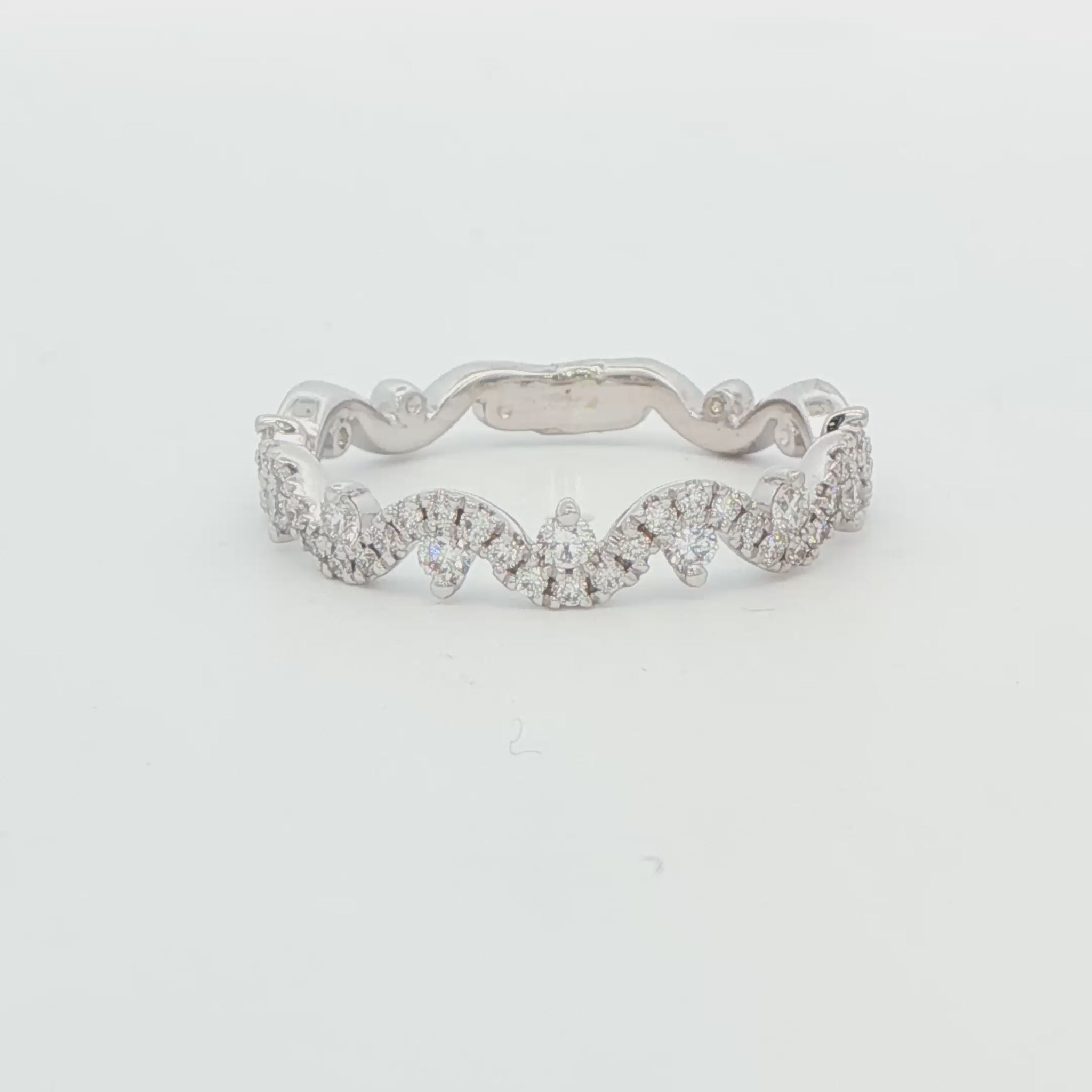 14K WG W BAND RING AT .38RD F.S.6.5 KR2367W 2