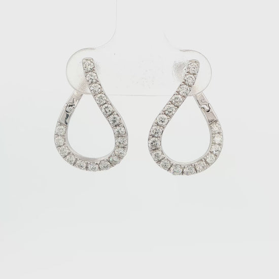 Diamond Hoop Earrings