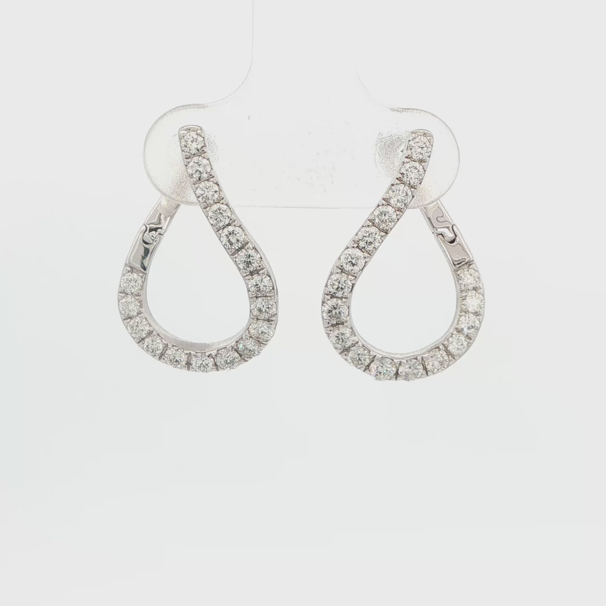 Diamond Hoop Earrings